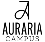 The logo for Auraria Campus. It features a stylized lowercase “a” that is integrated into a black square border. Below the graphic, the words “AURARIA CAMPUS” are written in uppercase letters, with “AURARIA” in bold and “CAMPUS” in a smaller, lighter font.